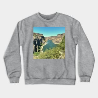 Snake River Canyon Photo Crewneck Sweatshirt